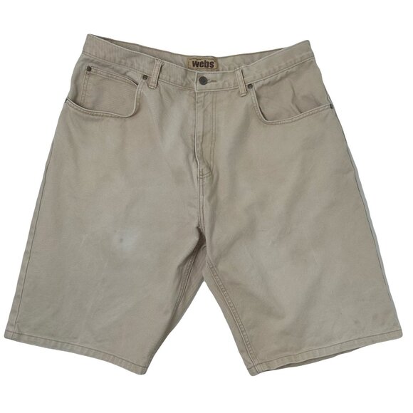Vintage Webs Relaxed Fit Canvas Shorts 40 - Picture 1 of 6